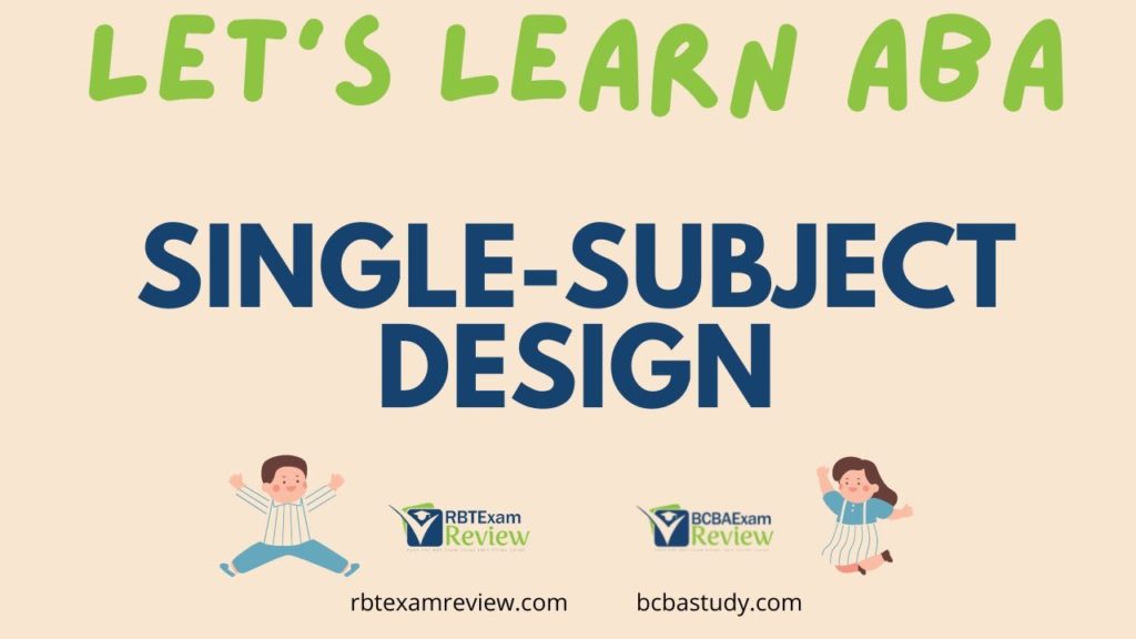 Single subject experimental design: Reversal, Multiple Baseline, Multielement, changing criterion (ABA)