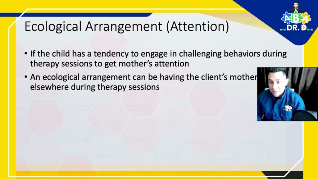 What is ECOLOGICAL ARRANGEMENT?