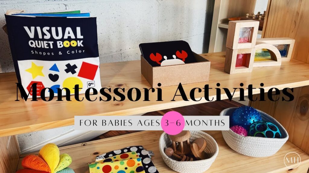 Montessori Activities for Babies Ages 3-6 Months