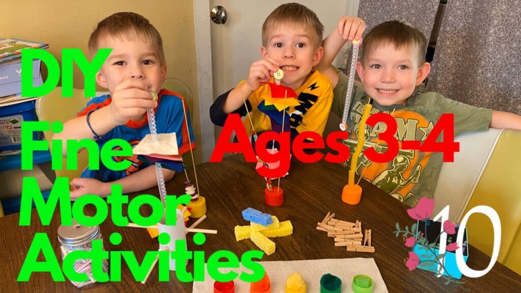 Fine Motor Skill Activities for Ages 3-4 years old